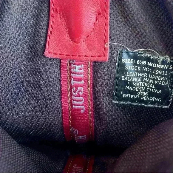 Justin Gypsy Boots L9911 Ladies Casual Boot Size 6.5B Leather - Picture 7 of 10